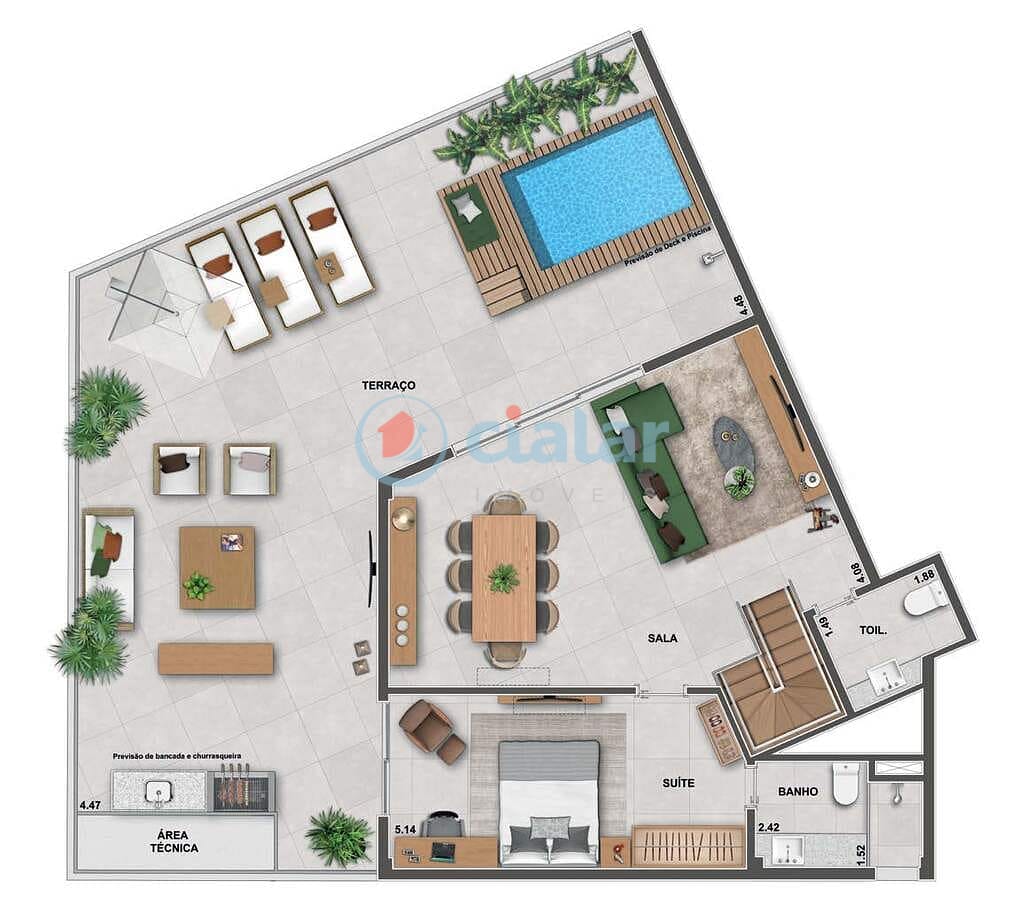 Cobertura à venda com 3 quartos, 200m² - Foto 43