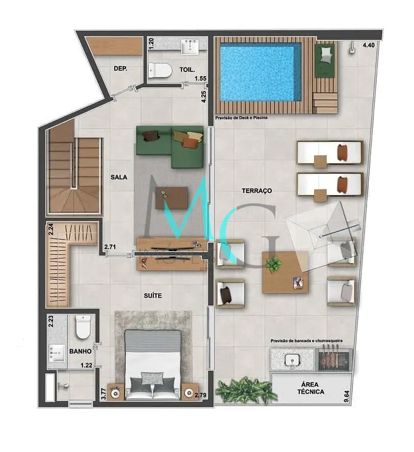Cobertura, 3 quartos, 200 m² - Foto 32