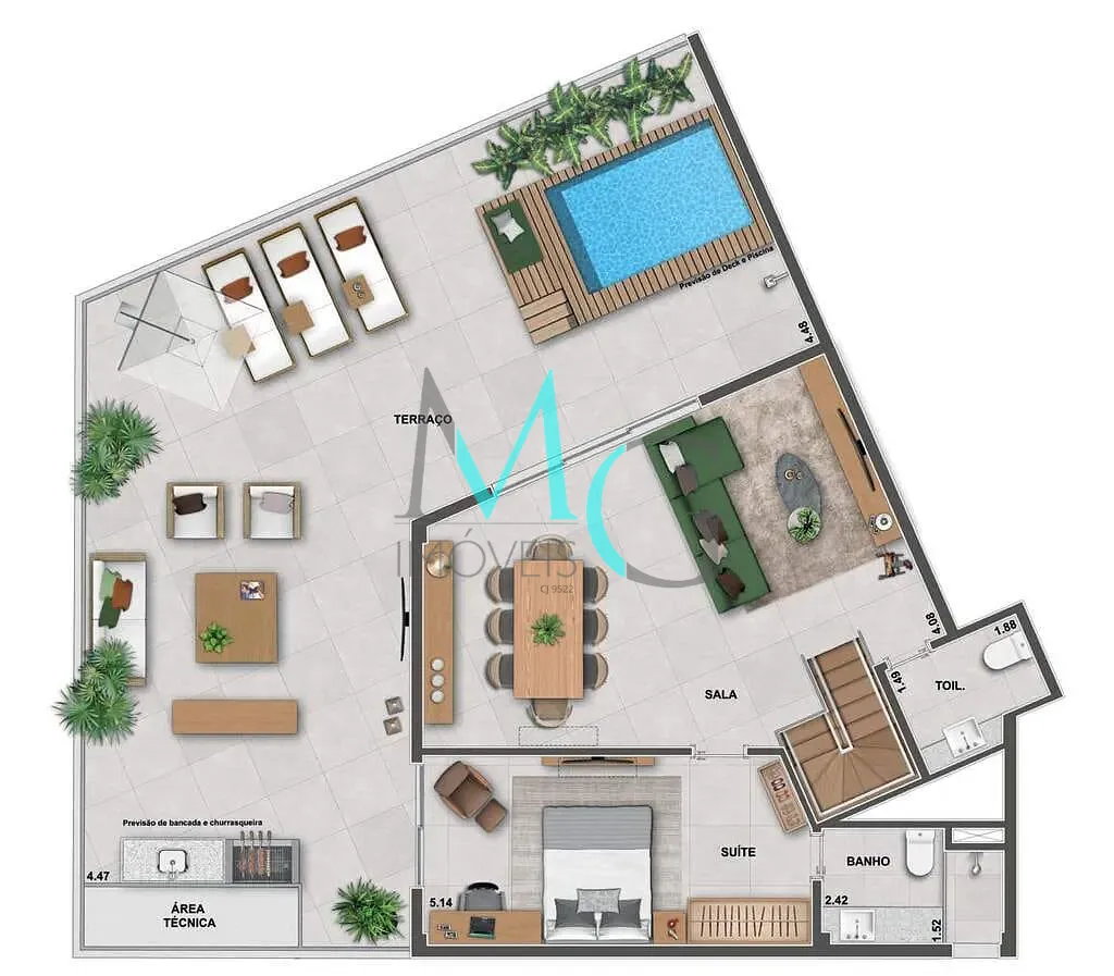 Cobertura, 3 quartos, 200 m² - Foto 43