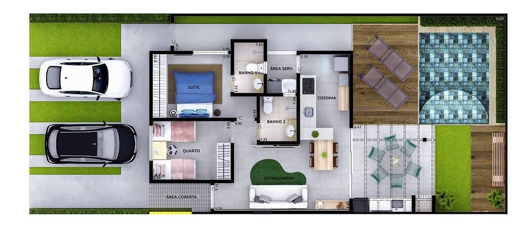 Casa, 2 quartos, 58 m² - Foto 31