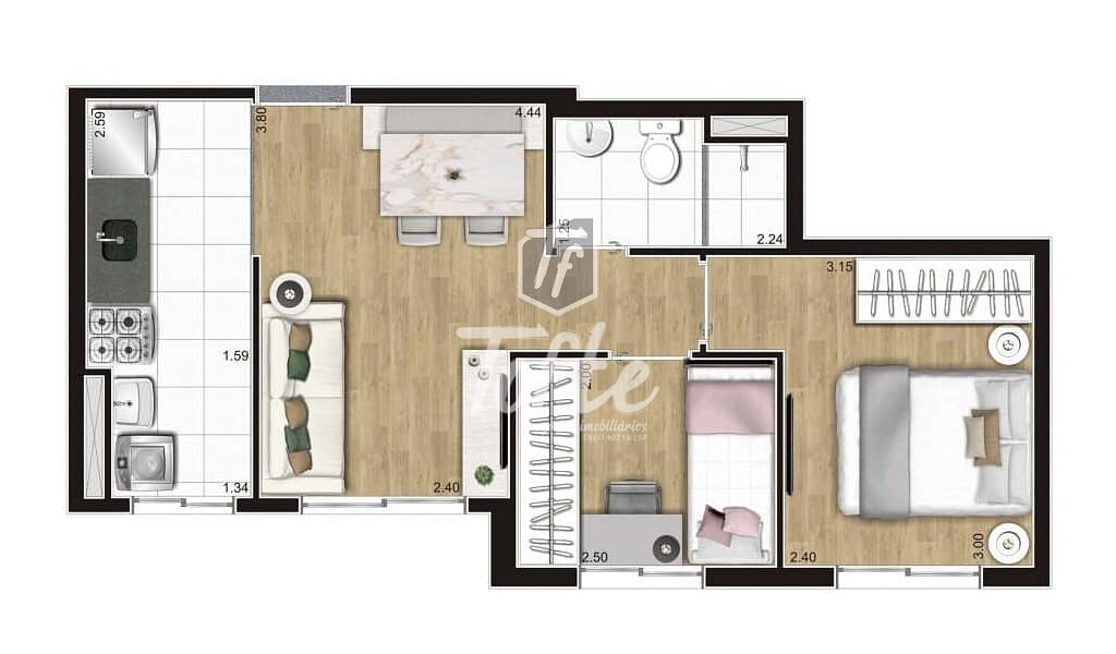 Apartamento, 2 quartos, 39 m² - Foto 26