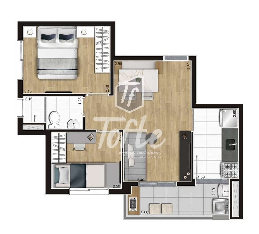 Apartamento, 2 quartos, 39 m² - Foto 28