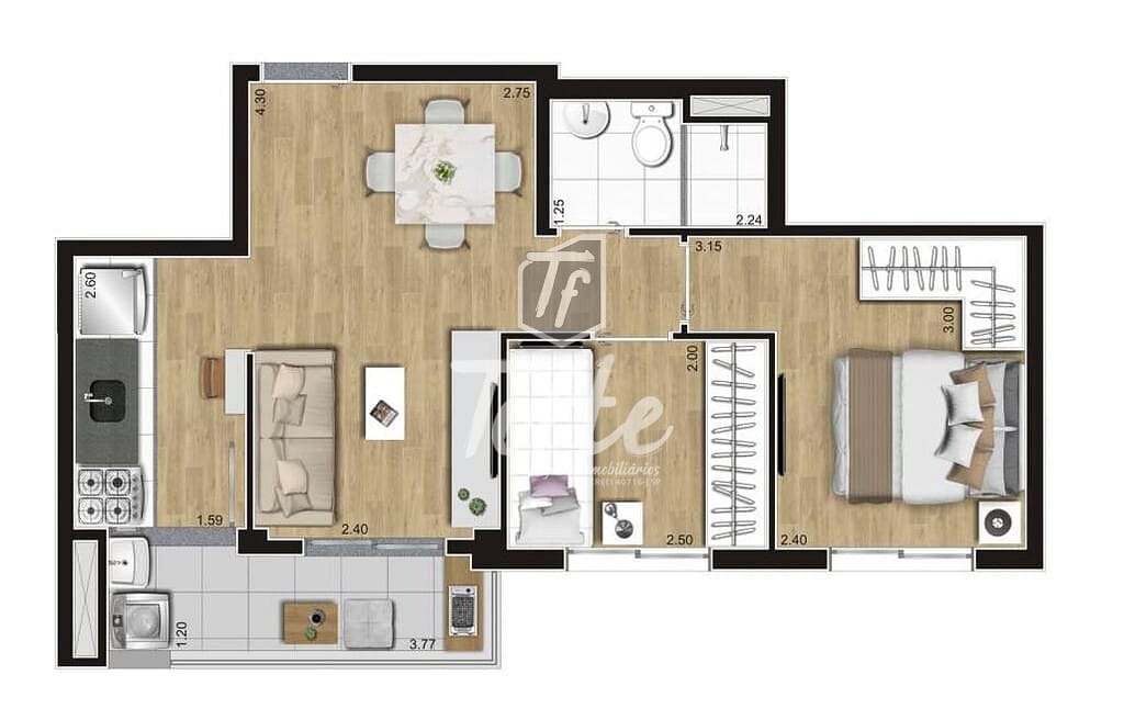 Apartamento, 2 quartos, 39 m² - Foto 29