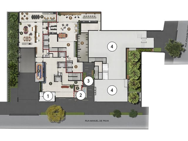 Planta do Loja - Loja à venda 536.26M² Vila Mariana São Paulo - SP | Evolve Vila Mariana - Lojas | Correteria Imóveis