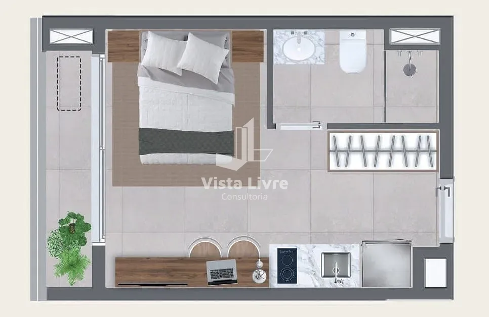 Apartamento, 1 quarto, 23 m² - Foto 17