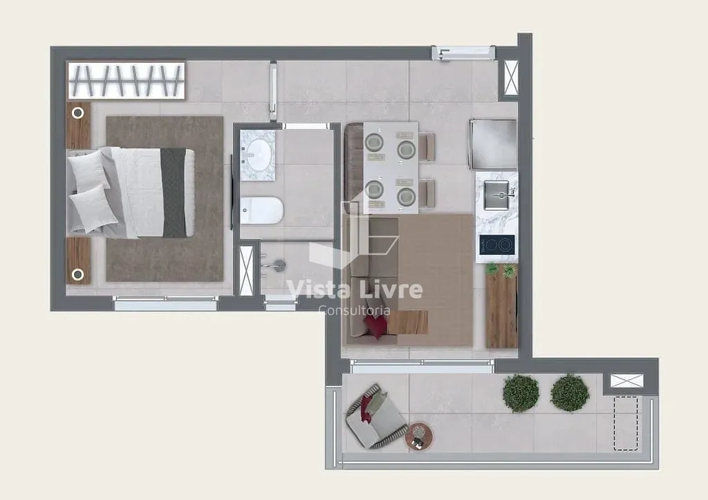 Apartamento, 1 quarto, 23 m² - Foto 19