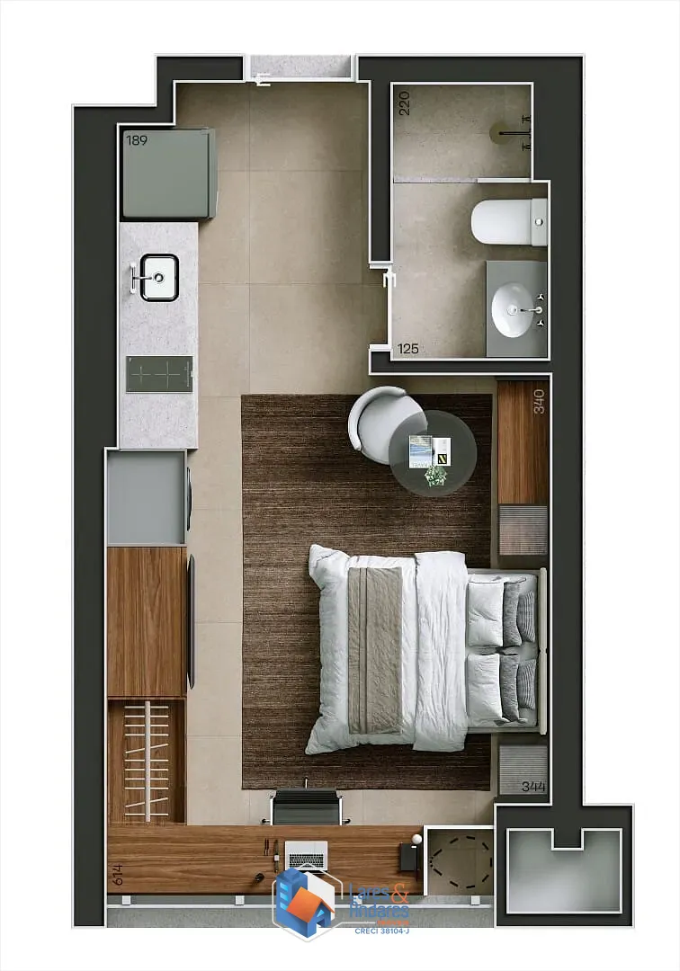 Apartamento, 1 quarto, 44 m² - Foto 13