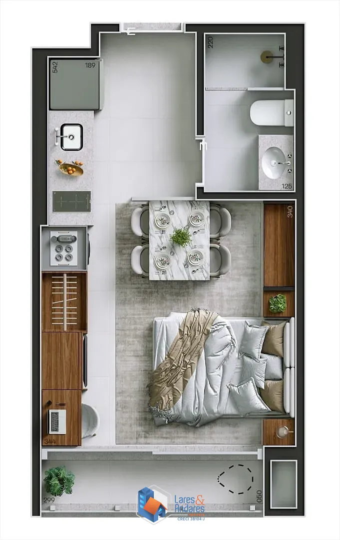 Apartamento, 1 quarto, 44 m² - Foto 15