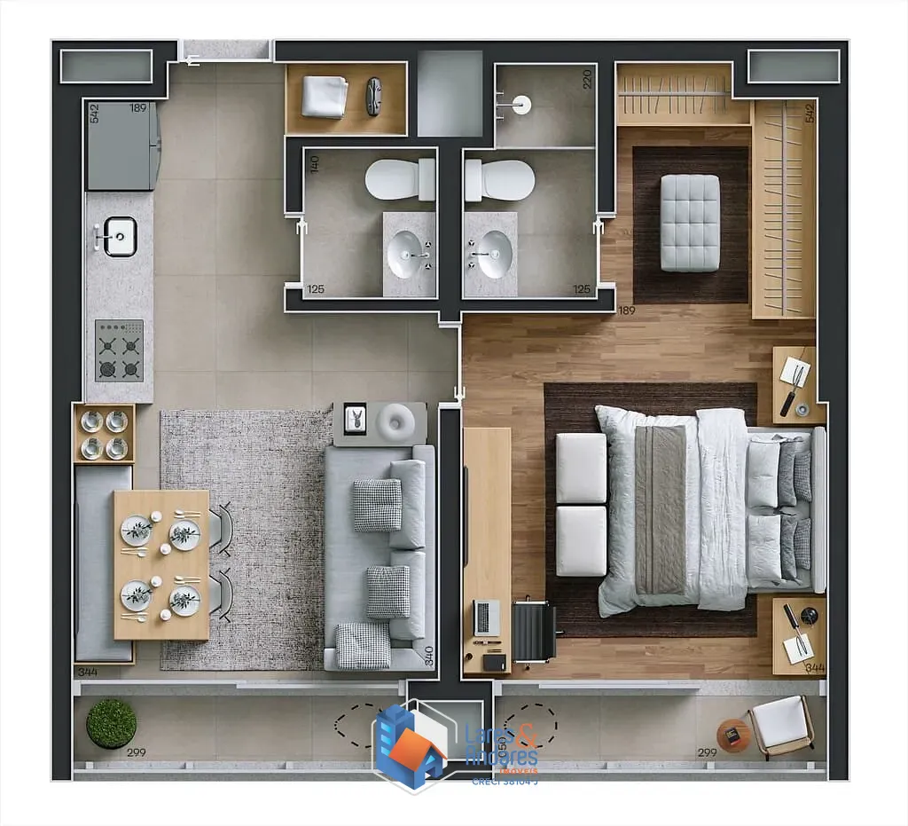 Apartamento, 1 quarto, 44 m² - Foto 17