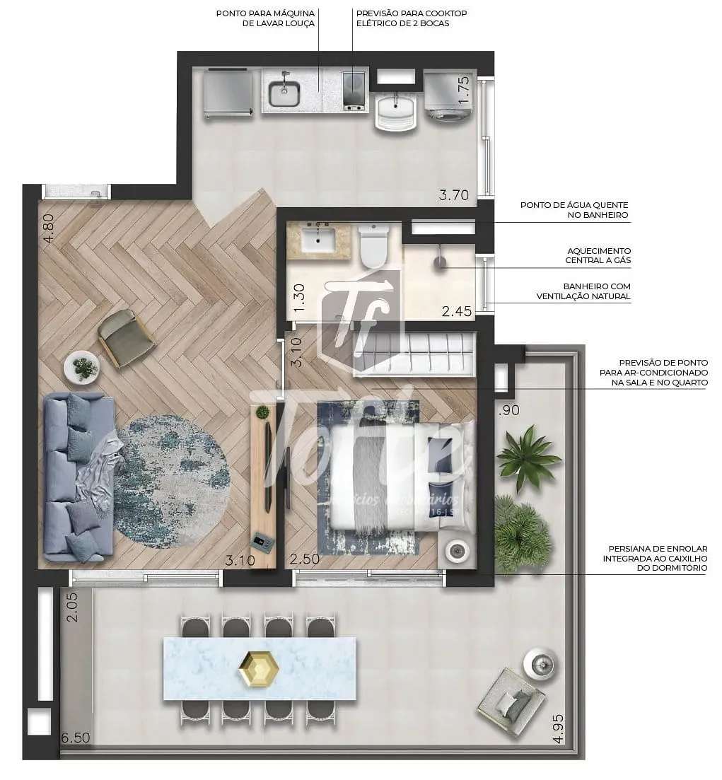 Apartamento, 1 quarto, 59 m² - Foto 18
