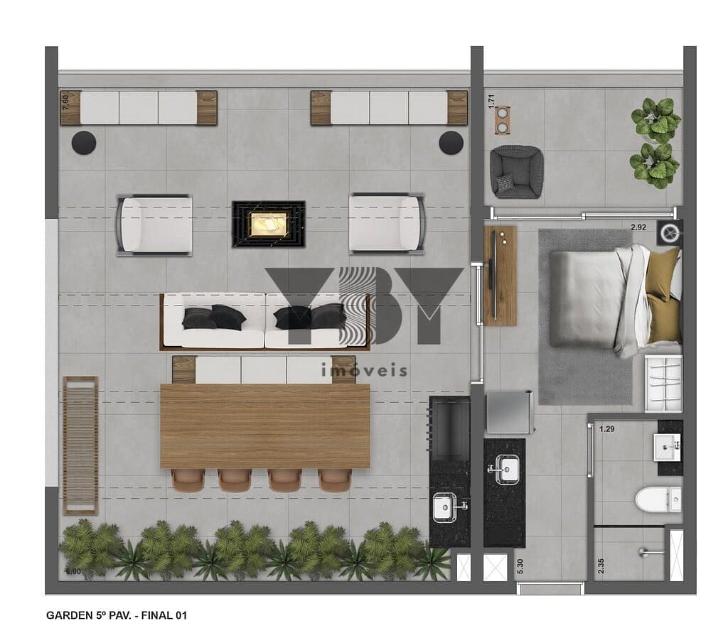 Apartamento, 1 quarto, 24 m² - Foto 17