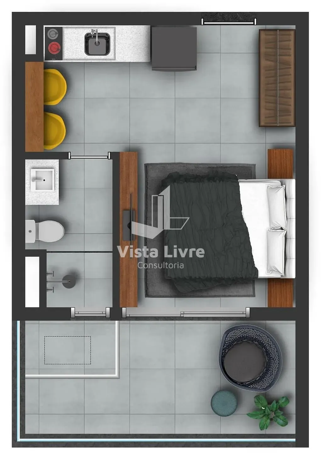 Apartamento, 1 quarto, 53 m² - Foto 13