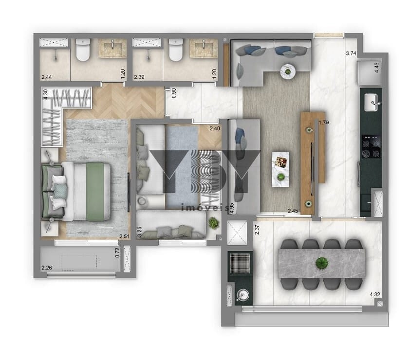 Apartamento, 3 quartos, 125 m² - Foto 16