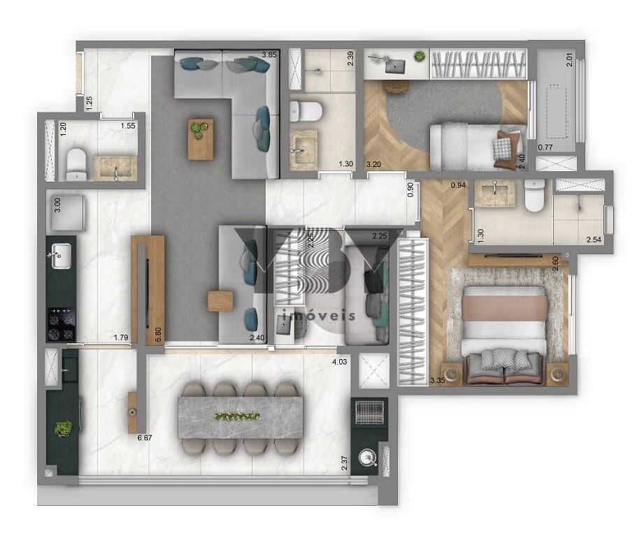 Apartamento, 3 quartos, 125 m² - Foto 18