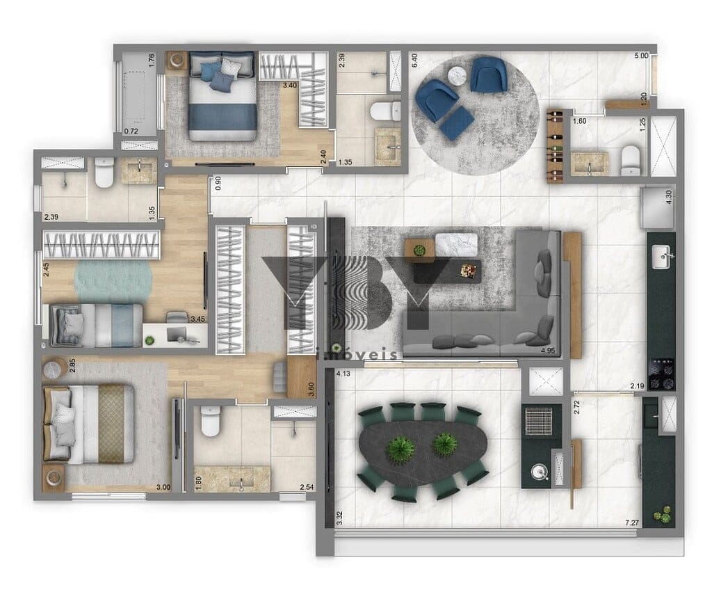 Apartamento, 3 quartos, 125 m² - Foto 20