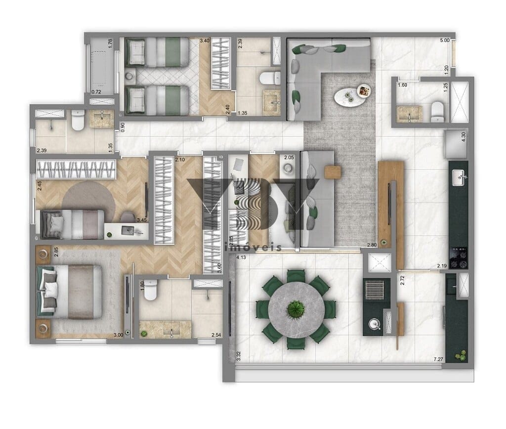 Apartamento, 3 quartos, 125 m² - Foto 21