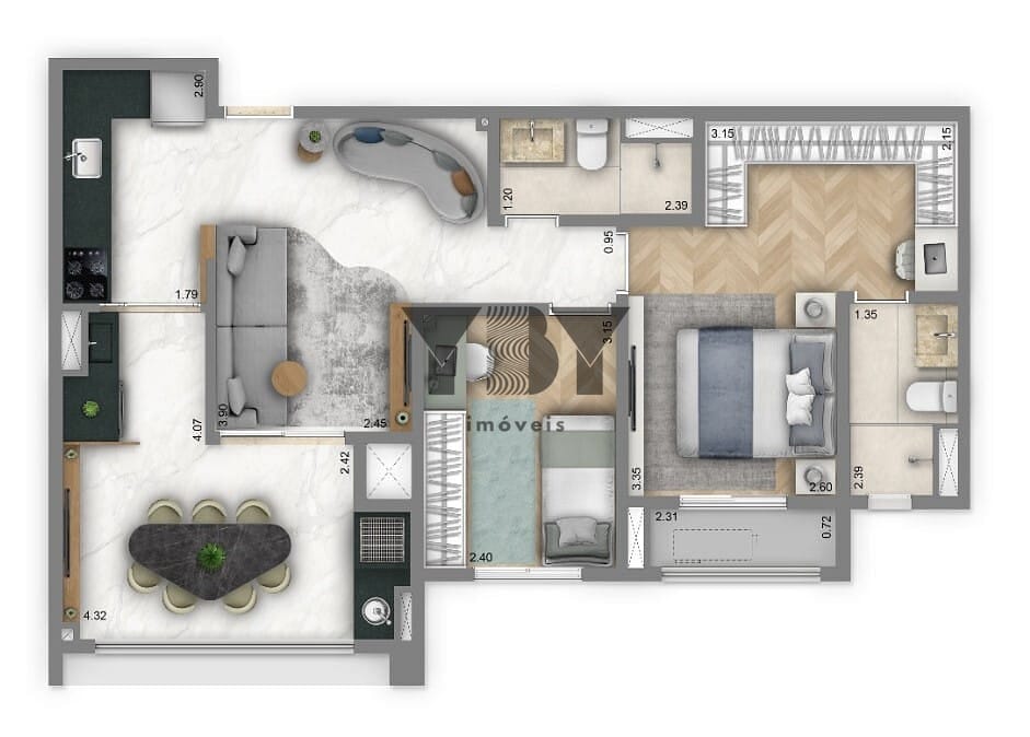 Apartamento, 2 quartos, 67 m² - Foto 17