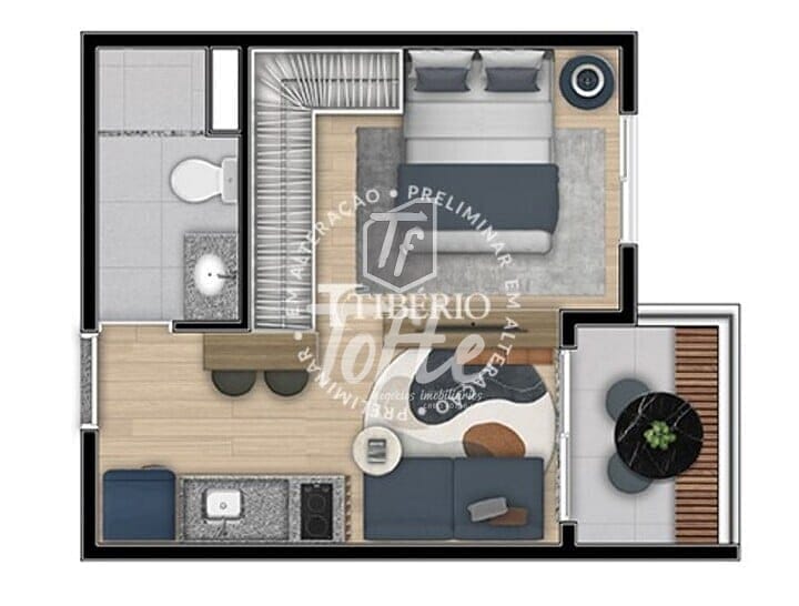 Apartamento à venda com 2 quartos, 39m² - Foto 8