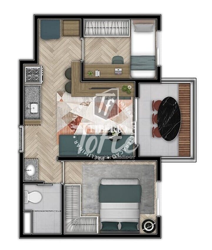 Apartamento à venda com 2 quartos, 39m² - Foto 10