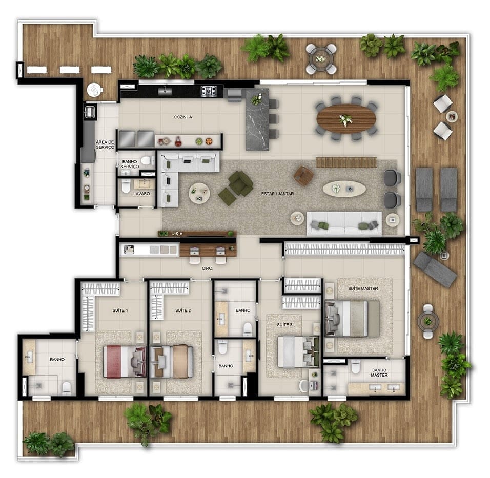 Apartamento, 3 quartos, 199 m² - Foto 31