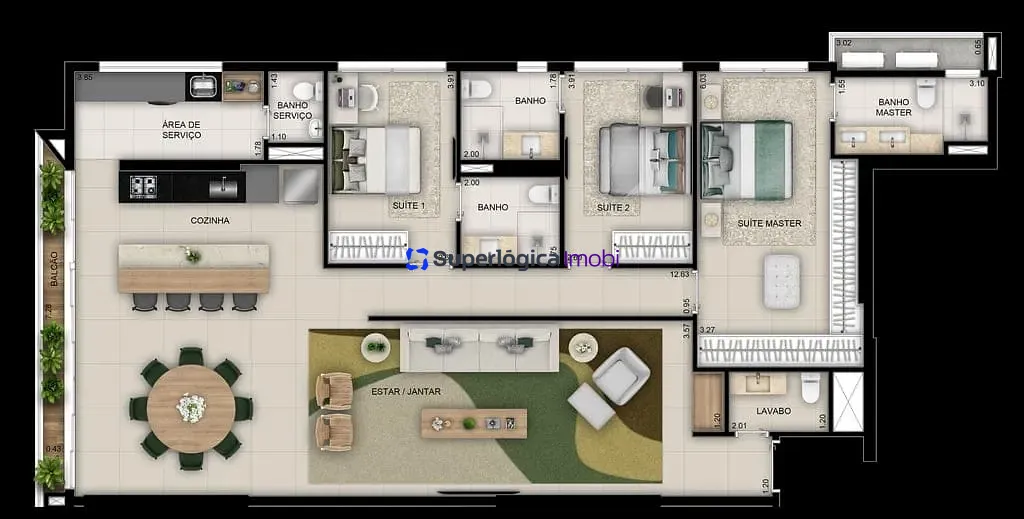 Apartamento, 3 quartos, 199 m² - Foto 23