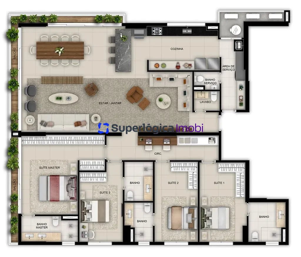 Apartamento, 3 quartos, 199 m² - Foto 28