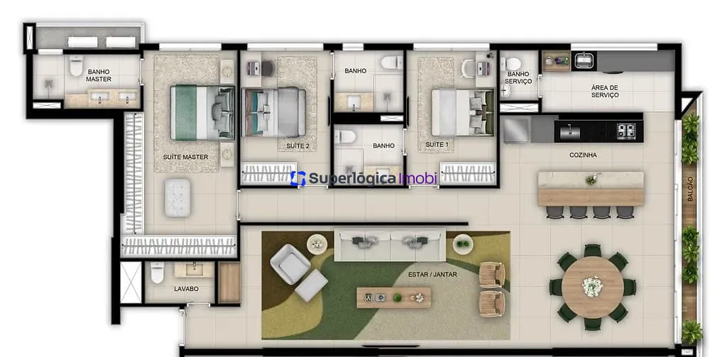Apartamento, 3 quartos, 158 m² - Foto 24
