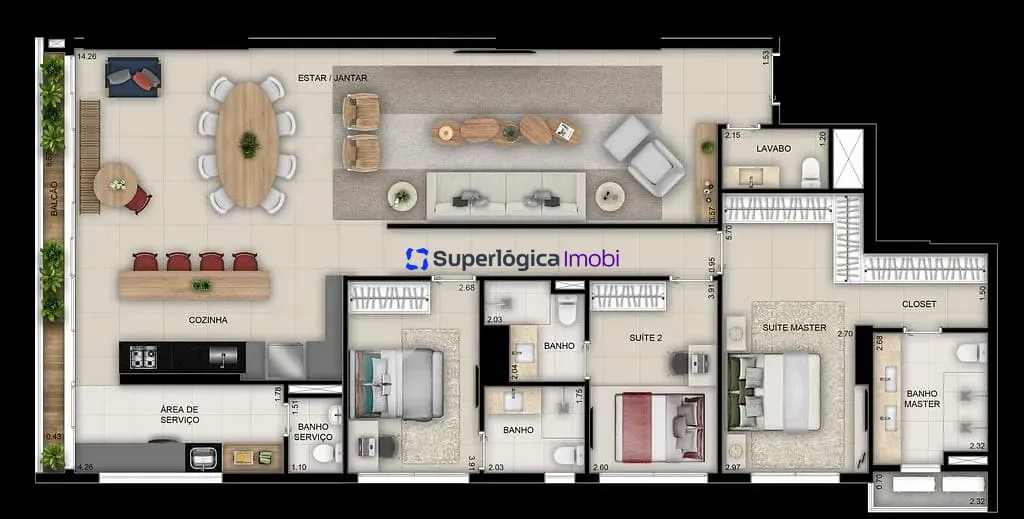 Apartamento, 3 quartos, 158 m² - Foto 25