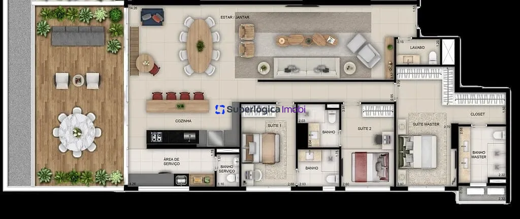 Apartamento, 3 quartos, 158 m² - Foto 27
