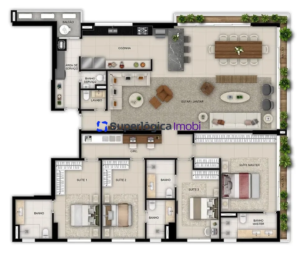 Apartamento, 3 quartos, 158 m² - Foto 29