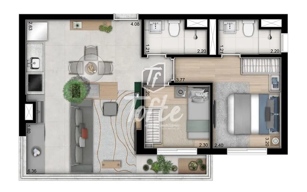 Apartamento, 2 quartos, 84 m² - Foto 23