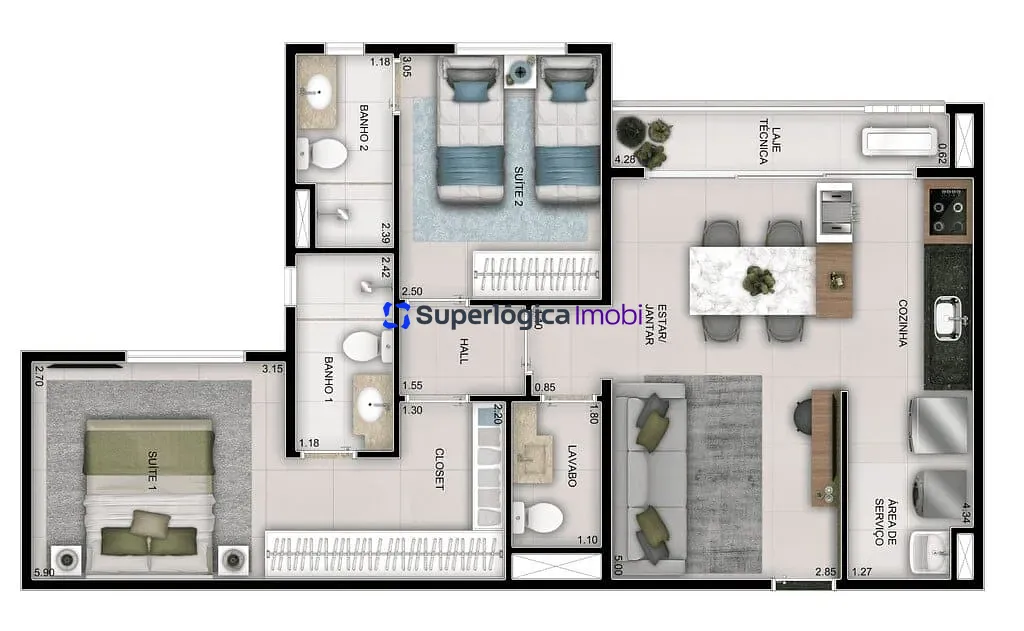 Apartamento, 2 quartos, 65 m² - Foto 20