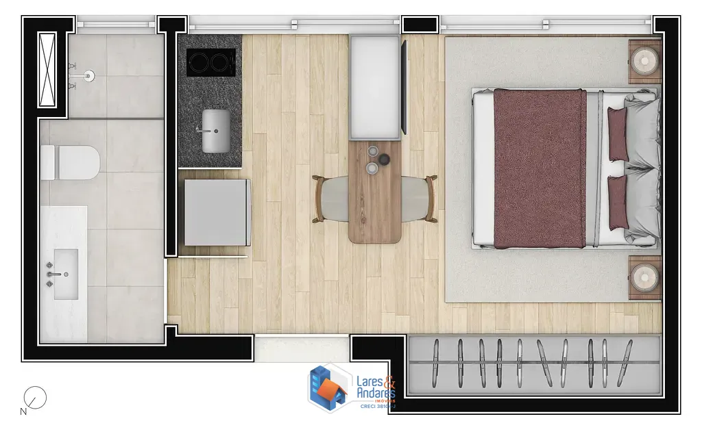 Apartamento, 1 quarto, 26 m² - Foto 10