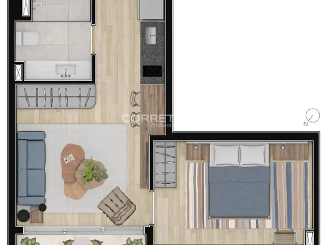 Studio 1 quarto e 1 banheiro, à venda, no bairro Pinheiros em São Paulo