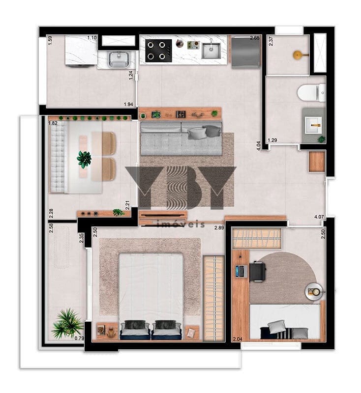 Apartamento, 1 quarto, 29 m² - Foto 21