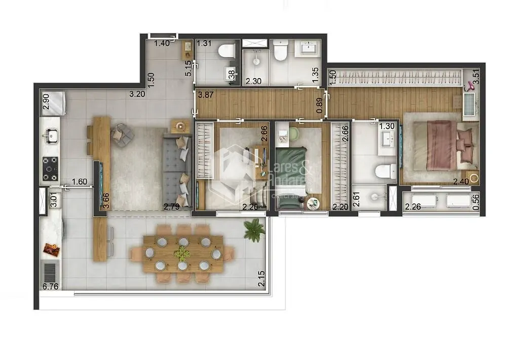 Apartamento, 3 quartos, 86 m² - Foto 26