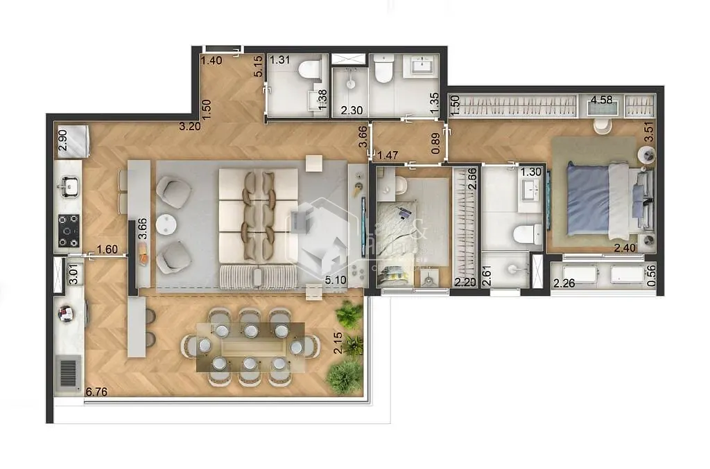 Apartamento, 3 quartos, 86 m² - Foto 27