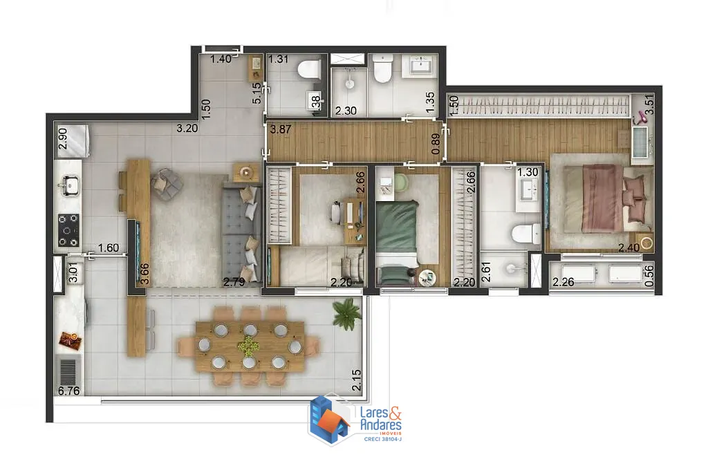 Apartamento, 3 quartos, 82 m² - Foto 26
