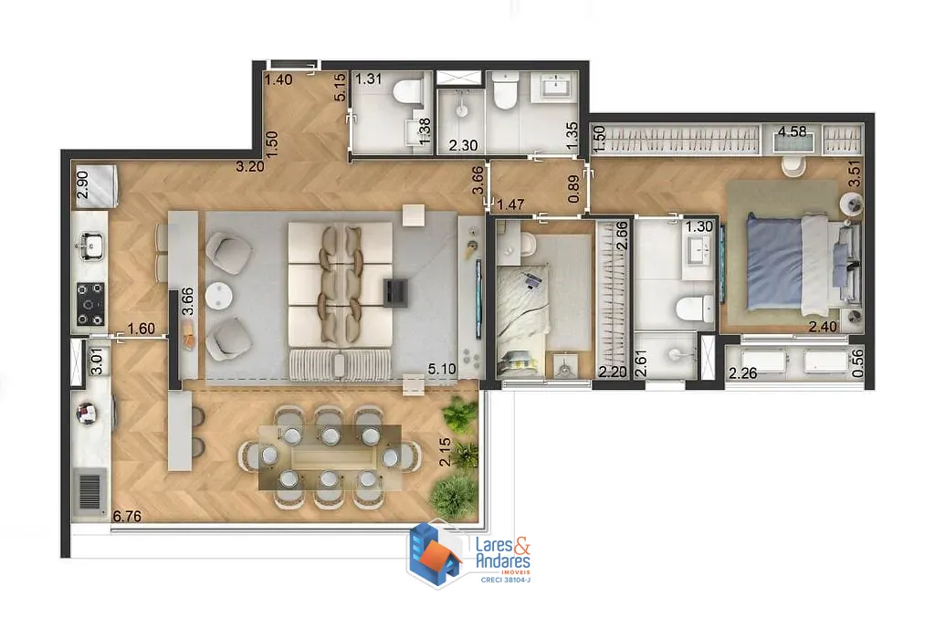 Apartamento, 3 quartos, 82 m² - Foto 27