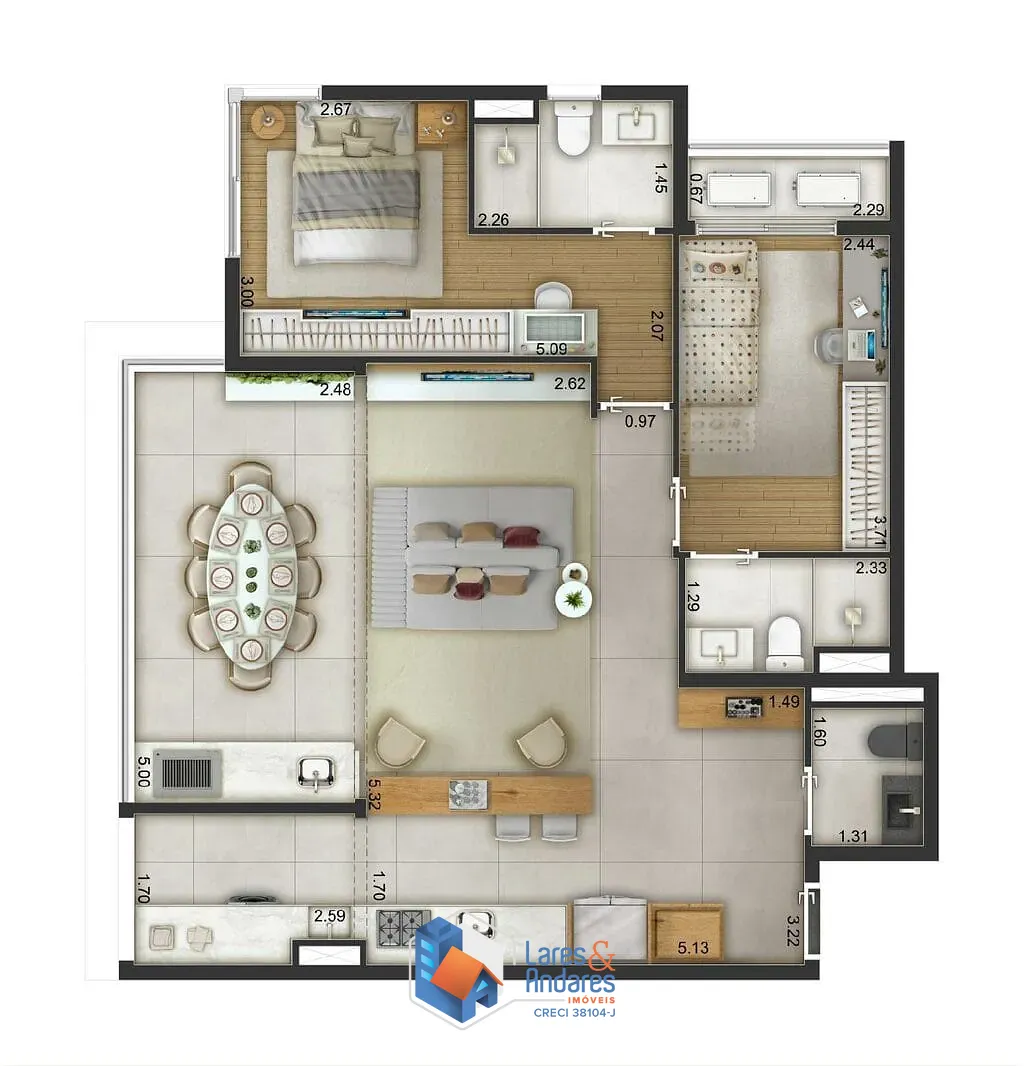 Apartamento, 3 quartos, 82 m² - Foto 33