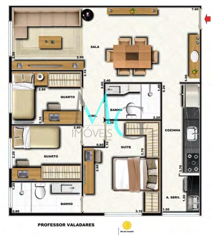 Cobertura, 3 quartos, 133 m² - Foto 28