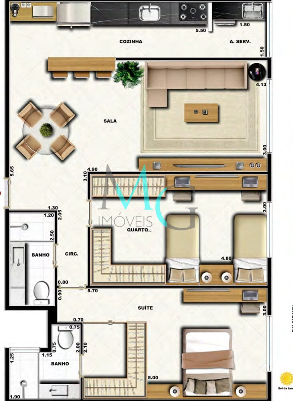 Cobertura, 3 quartos, 133 m² - Foto 29