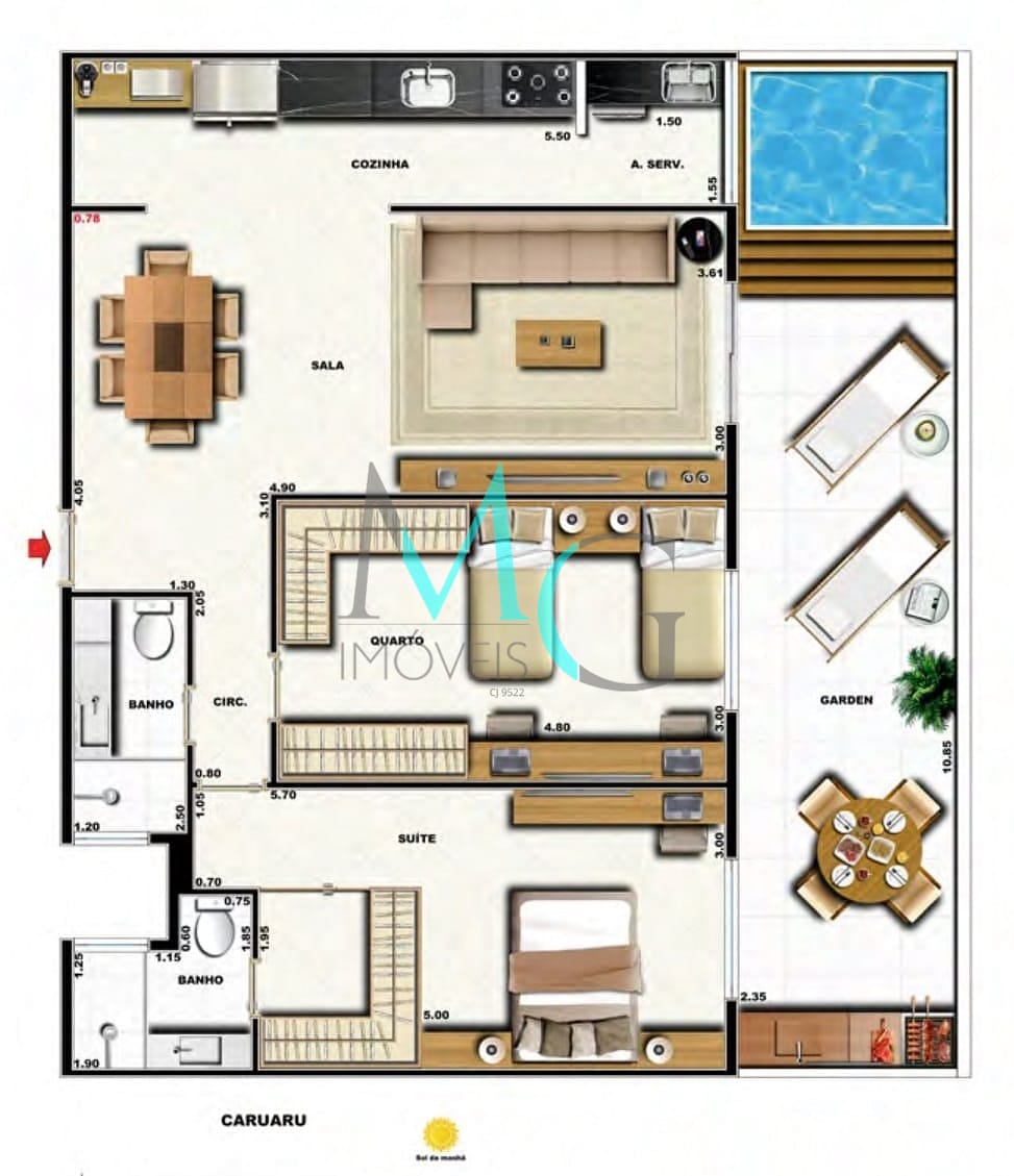 Cobertura, 3 quartos, 133 m² - Foto 36