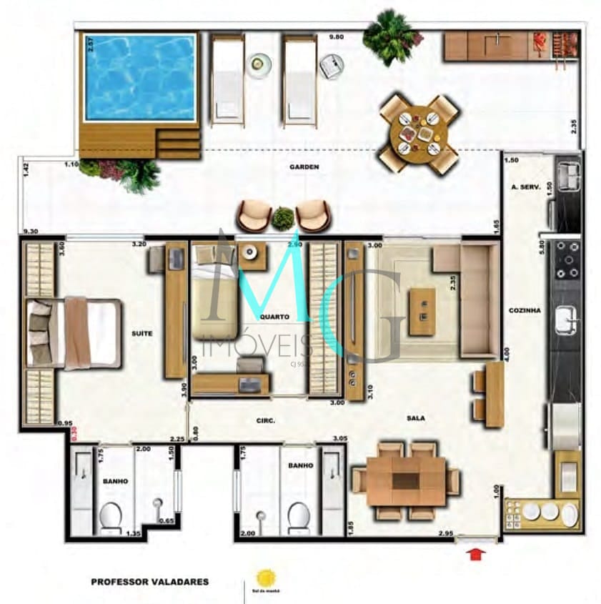 Cobertura, 3 quartos, 133 m² - Foto 37