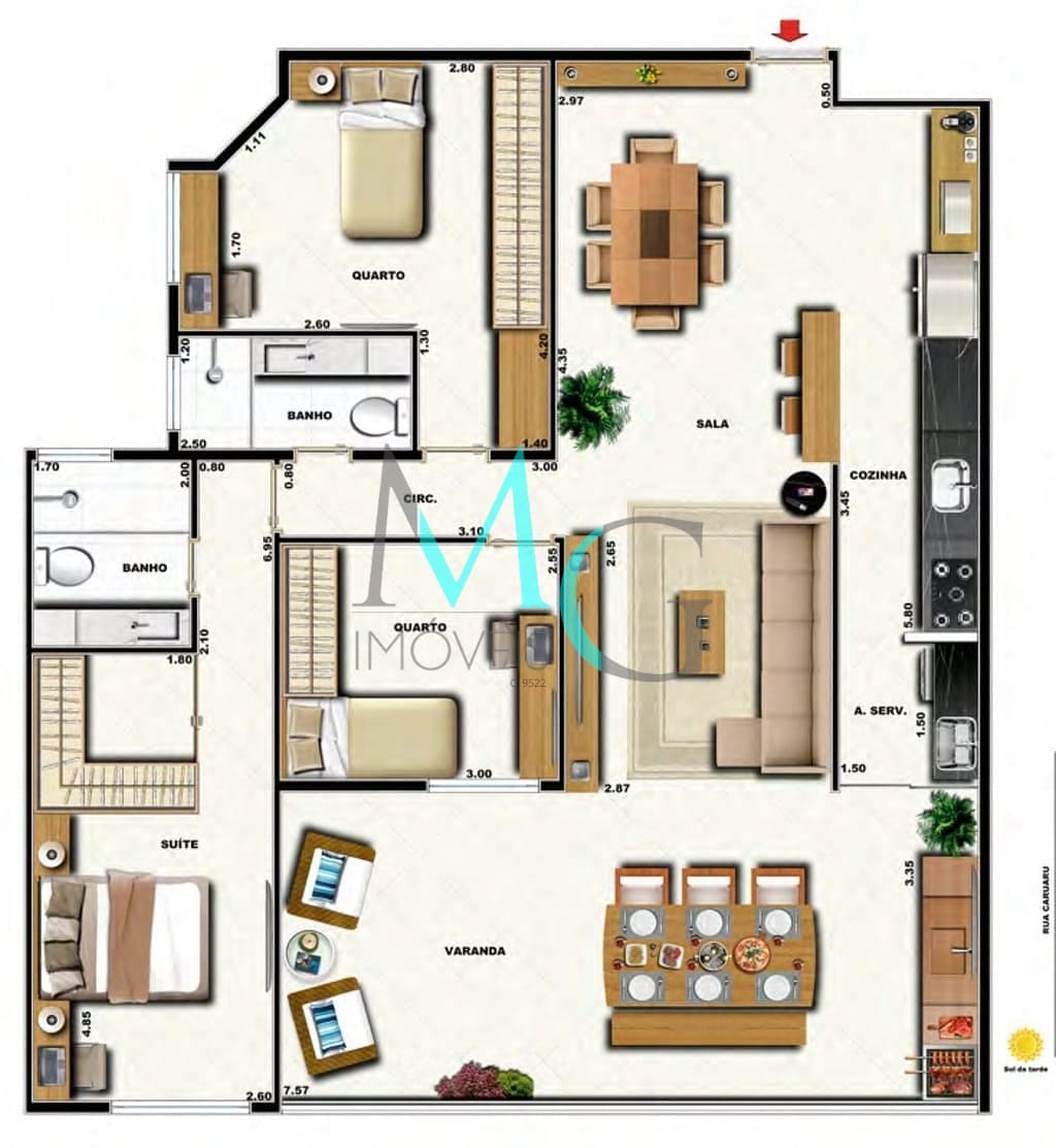 Cobertura, 3 quartos, 133 m² - Foto 39