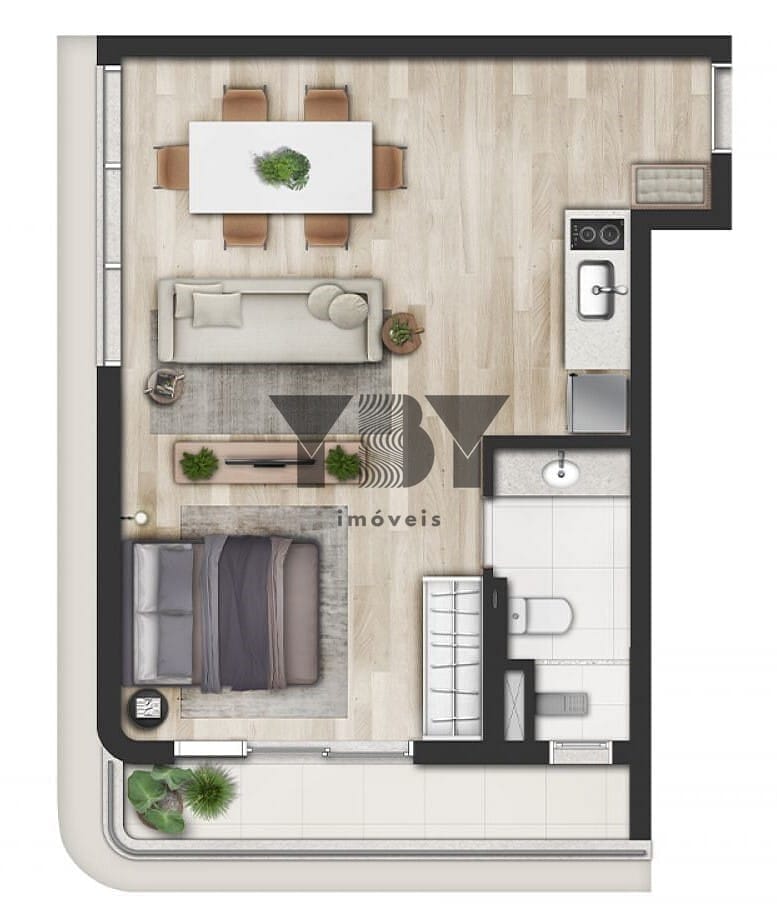 Cobertura, 1 quarto, 71 m² - Foto 22