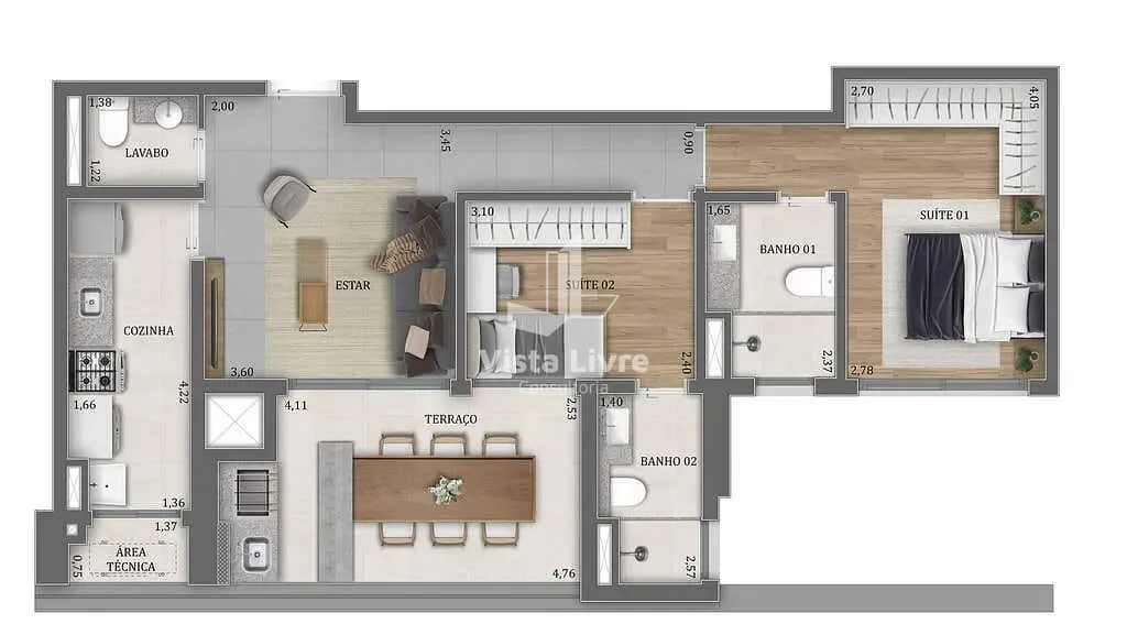 Apartamento, 2 quartos, 79 m² - Foto 24