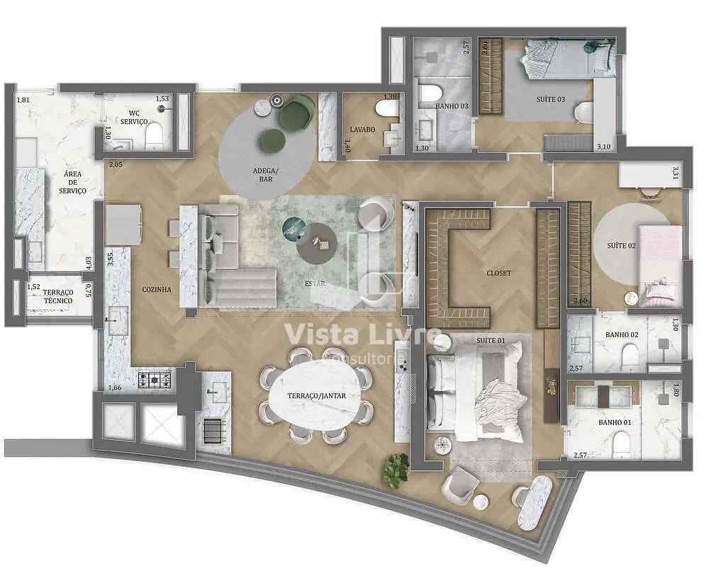 Apartamento, 2 quartos, 79 m² - Foto 28