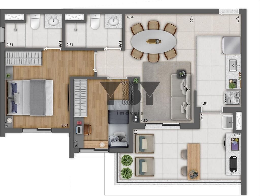 Apartamento, 2 quartos, 58 m² - Foto 25