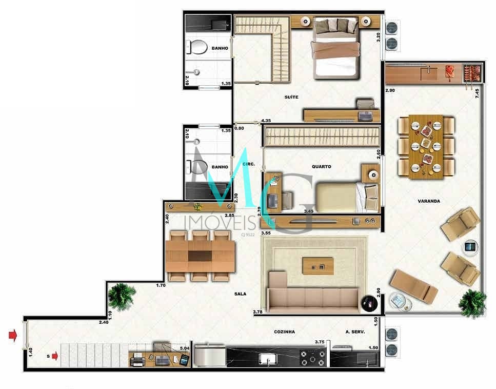 Apartamento, 2 quartos, 97 m² - Foto 31